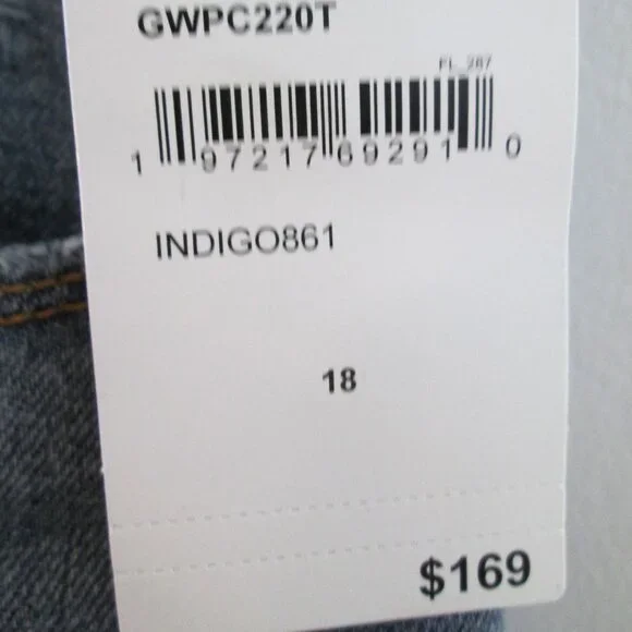 Good American Good Waist Palazzo Crop Jeans Sz 18 NWT - Picture 12 of 13